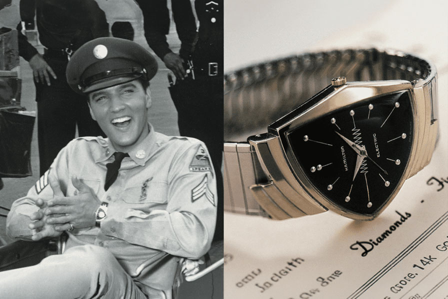 Hamilton Ventura, el reloj asimétrico de Elvis Presley, en DeMaio Joyería