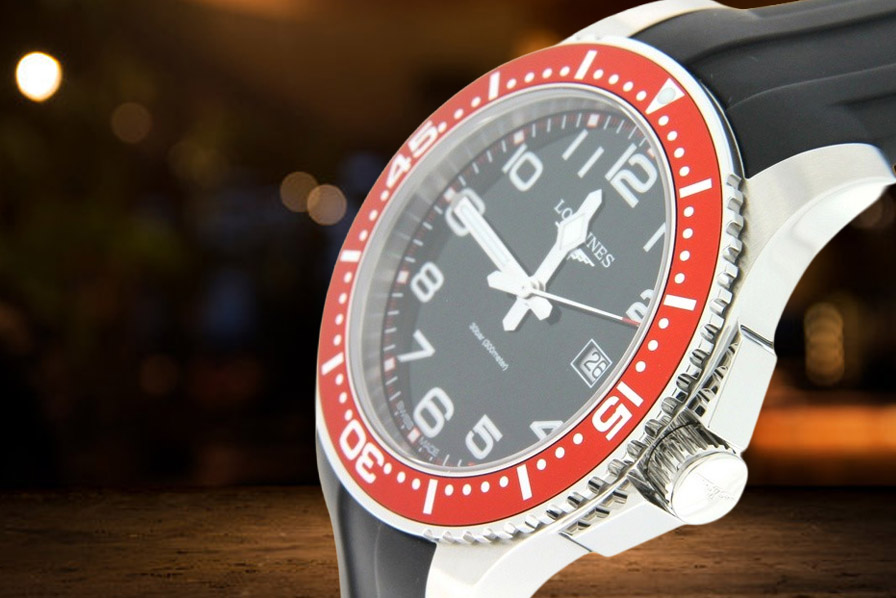 Longines HydroConquest automático 41 mm en acero, reloj de buceo con bisel giratorio